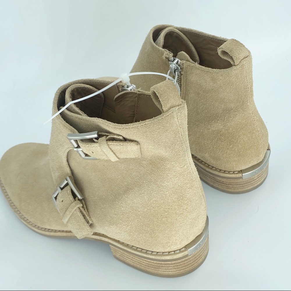Michael Kors Adams Suede Monk Strap Ankle Boots - Picture 7 of 11